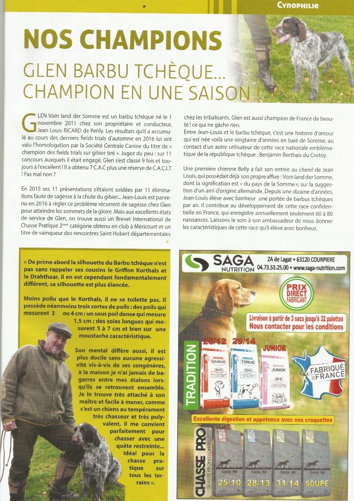 vom land der somme - INFOS CHASSE 76 Glen Vom Land der Somme à l'honneur